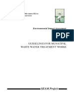 Environmental Impact Assessment, Guidelines For Municipal Waste Water Treatment