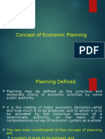 Concept of Economic Planning