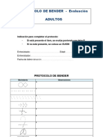 Protocolo Evaluación Bender (Adultos) 