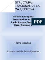 Estructura Organizacional de La Rama Ejecutiva