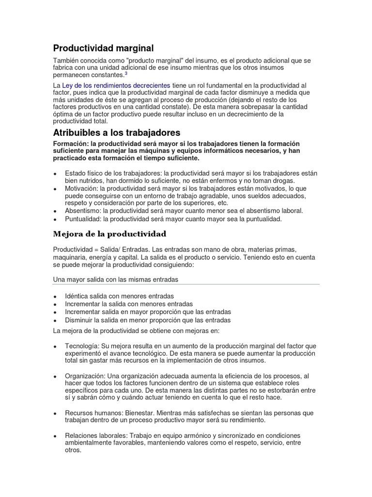 Factores Clave en la Productividad Empresarial | PDF | Recursos humanos ...