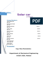 Solar Car Project Report