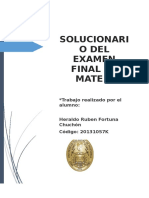 Solucionario de Exámen Final