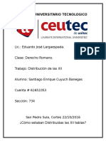 Distribucion de Las XII Tablas