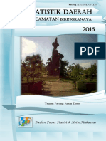 Statistik Daerah Kecamatan Biringkanaya 2016