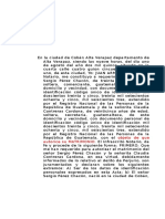 Acta Notarial de Matrimonio