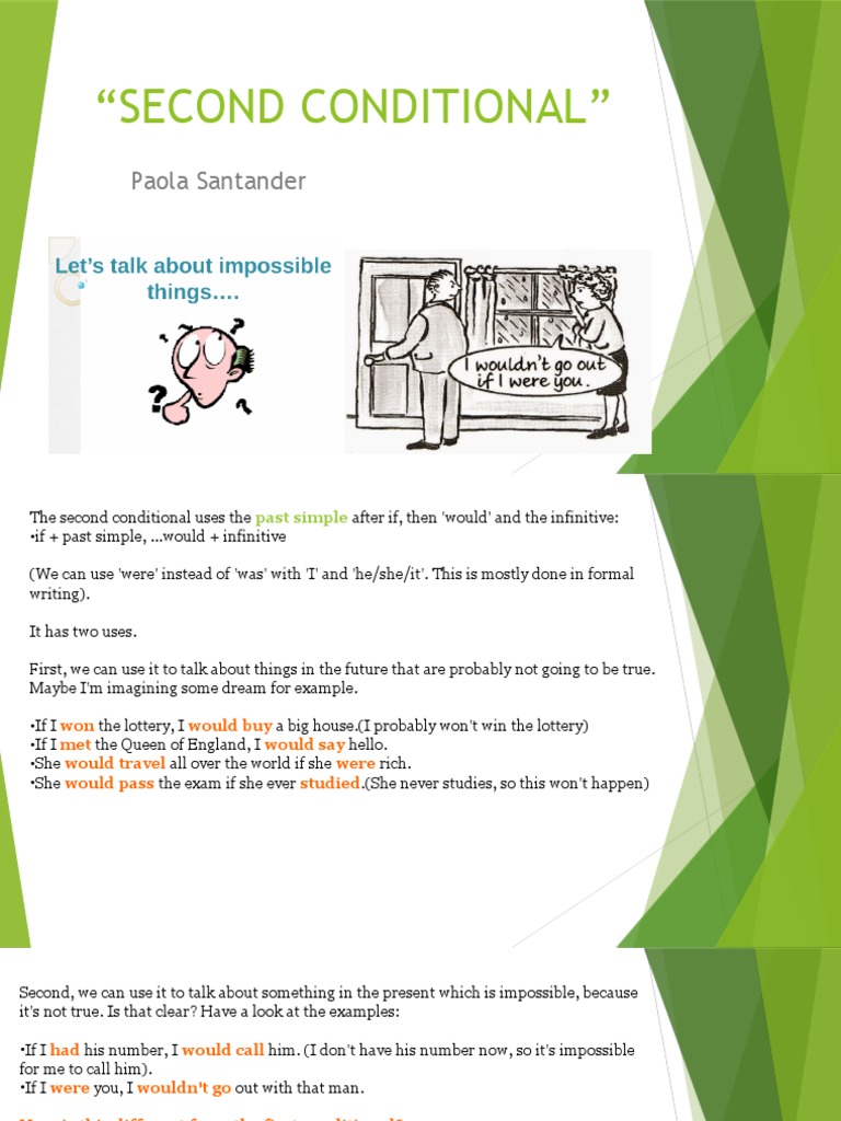 Understanding the Second Conditional | PDF