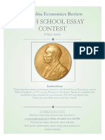 High School Essay Contest: Columbia Economics Review