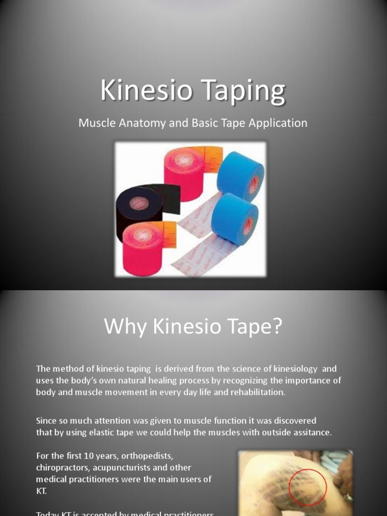 Kinesio Taping PDF Elbow Knee