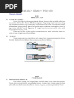 Makalah Sistem Hidrolik