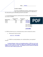 Finance 30233, Fall 2014 Name - S. Mann Sample Problem - Forward Contract Valuation