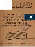 TM11-2752 Installation of Radio and Interphone Equipment in Vehicle, Landing, Tracked (Armored) Mark IV, LVT - (A) - 4, 1945