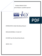 Higiene y Seguridad Ocupacional Trabajo