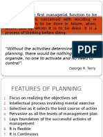 Planning: "Without The Activities Determined by
