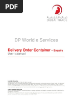 Delivery Order Container - Enquiry