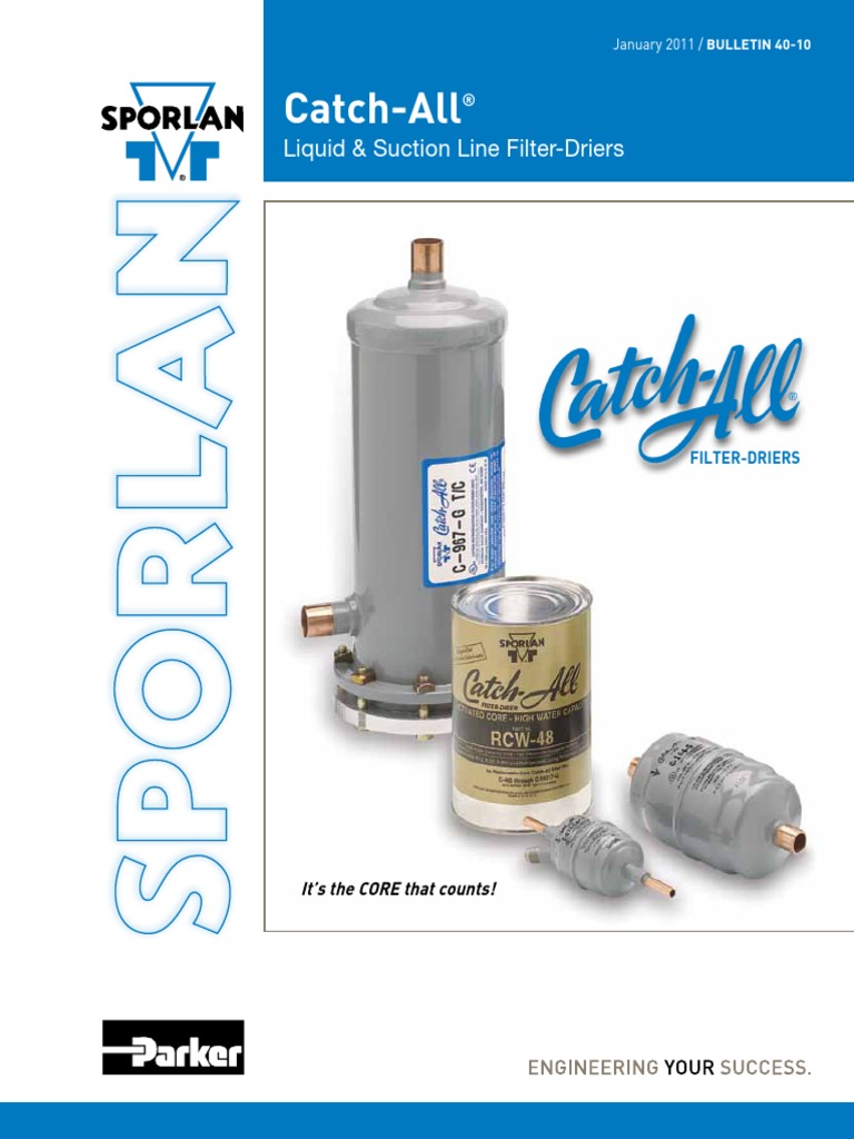 Sporlan Catch All - 40-10 - 01-20-11 | PDF | Filtration | Corrosion
