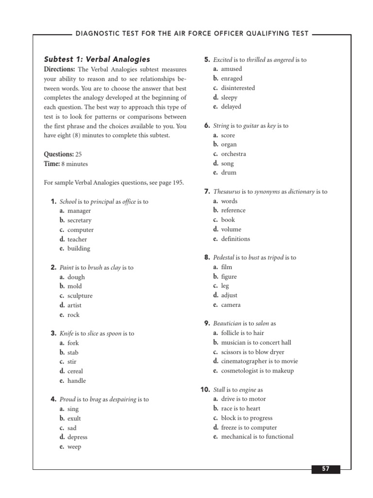 Air Force Qualifying Exam PDF Aircraft Compass