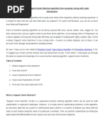 Understanding Support Vector Machine Algorithm From Examples