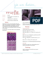 Waffle Blanket Pattern PDF