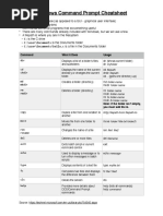 Command Prompt Cheatsheet