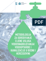 Metodologija Za Određivanje Cijene Usluga Vodosnabdijevanja Vodoopskrbe I Kanalizacije U BiH