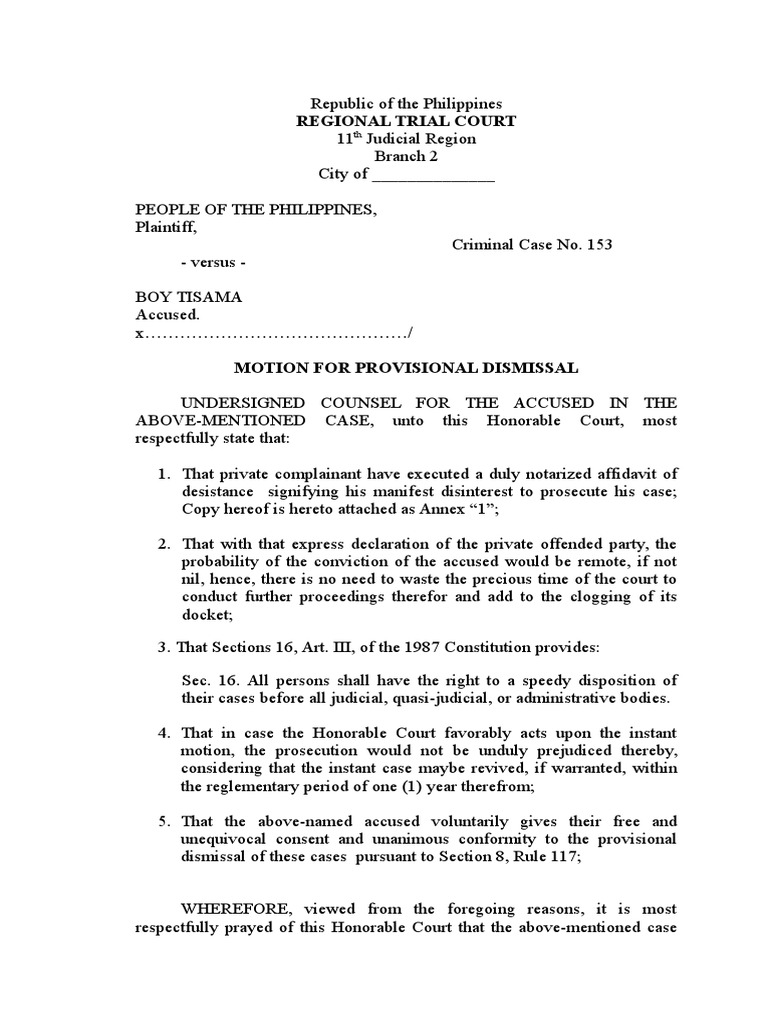 motion-provisional-dismissal-pdf