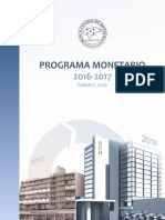 Programa Monetario 2016 2017 PDF