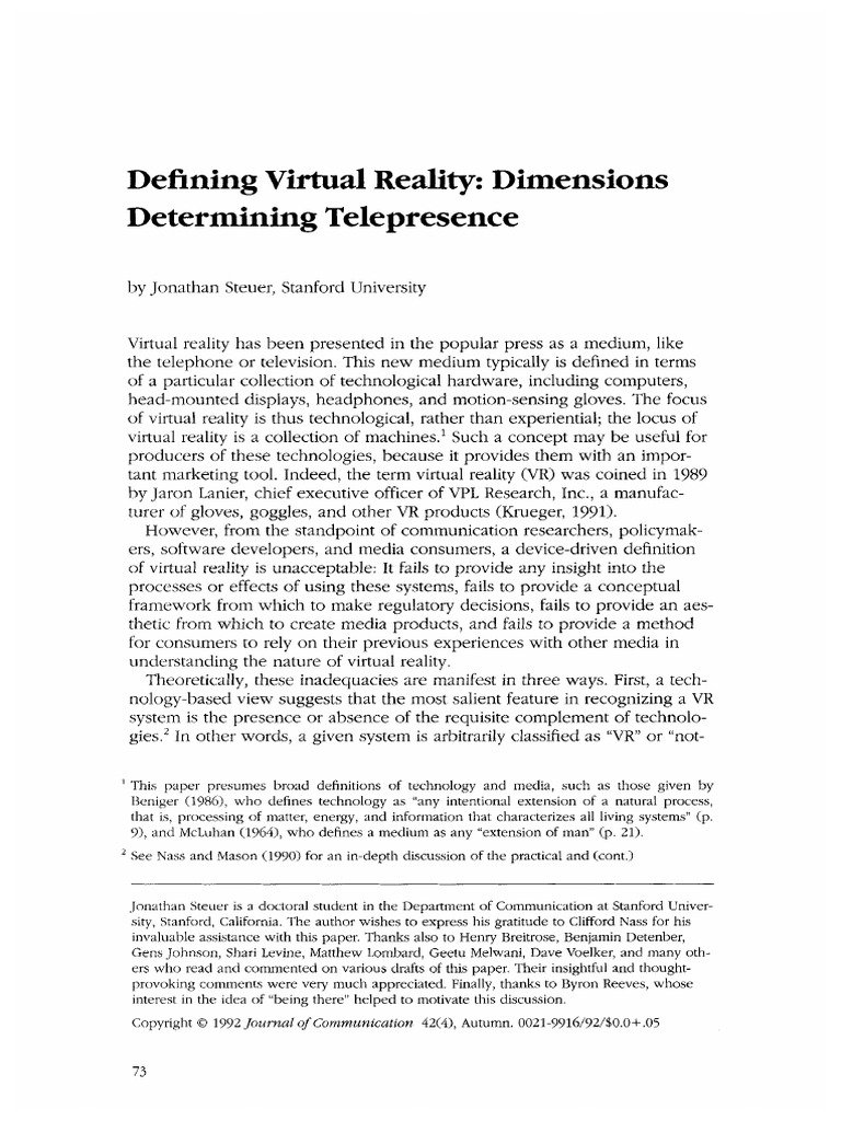 Virtual Reality Urban Planning PDF | PDF | Virtual Reality | Perception