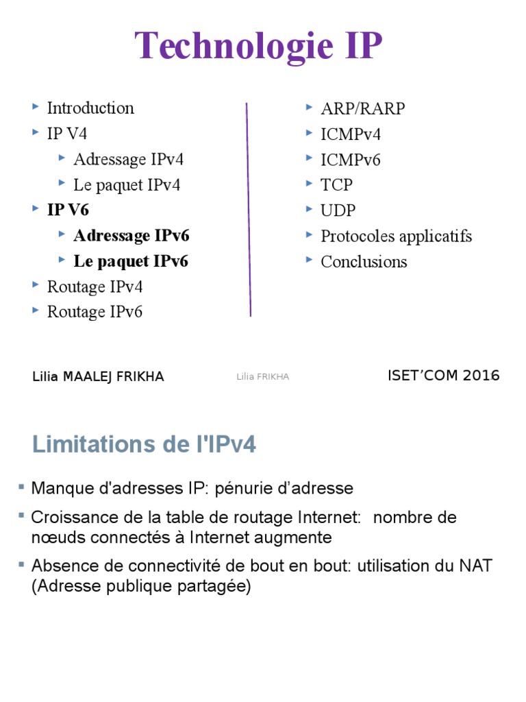 Adressage et Routage IPv6 | PDF | I Pv6 | Adresse IP