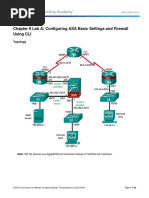 9.3.1.2 Lab - Configure ASA Basic Settings and Firewall Using CLI PDF