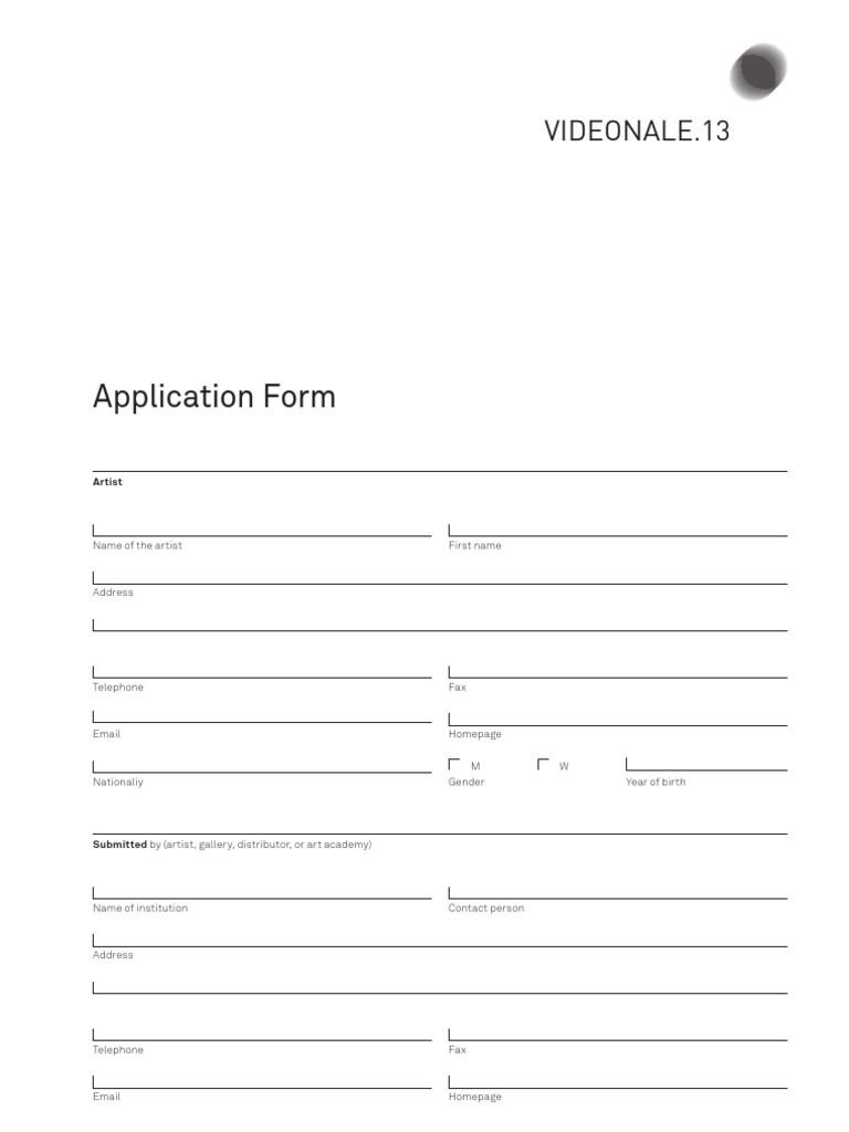 Videonale 13 Submission Guidelines | PDF | Business | Business