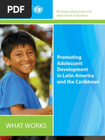 Download What Works Positive Adolescent Development in Latin America and the Caribbean by UNICEF SN34585087 doc pdf