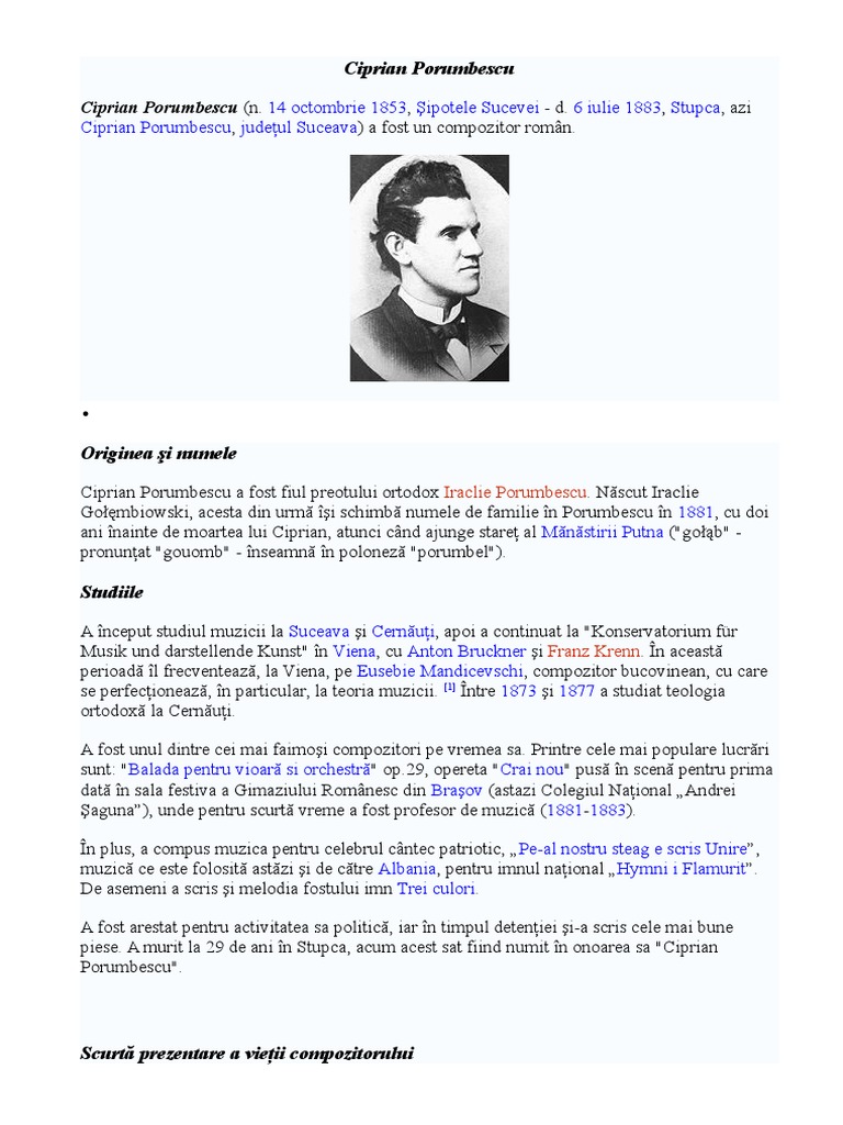 Compozitori Romani | PDF