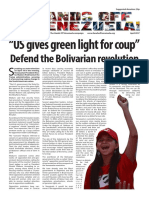 "US Gives Green Light For Coup": Defend The Bolivarian Revolution