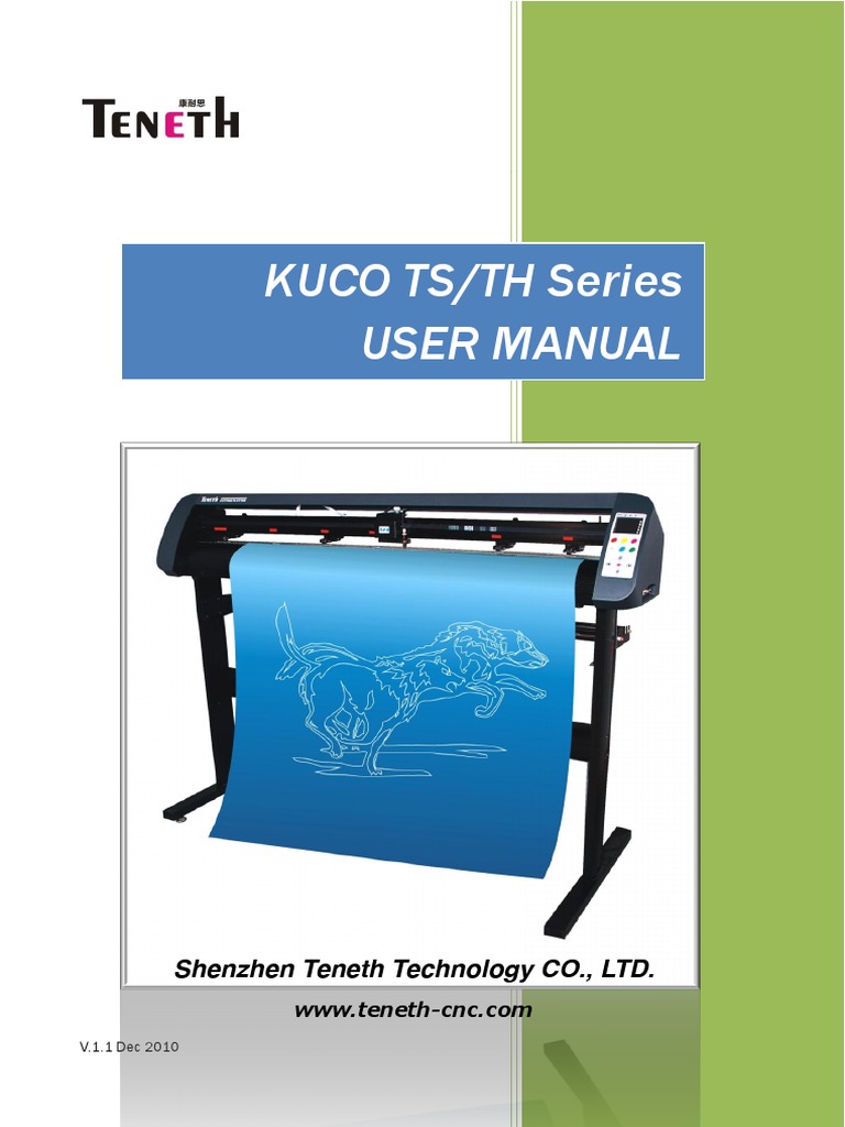 teneth cutting plotter manual