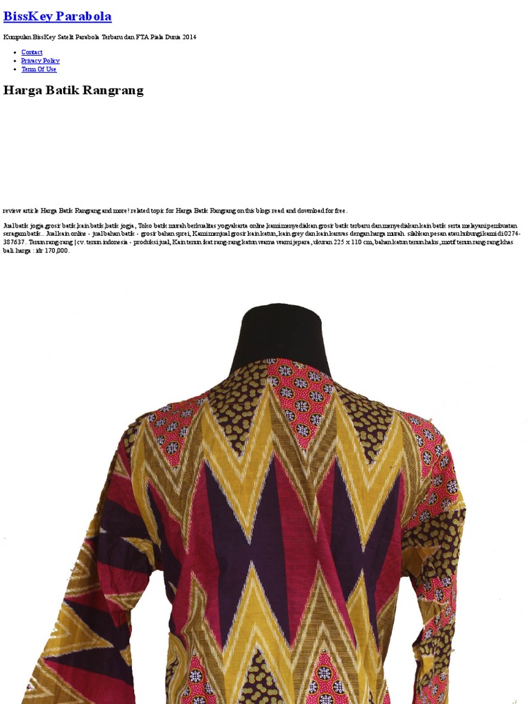  Download  Desain  Baju  Batik Online  Desaprojek