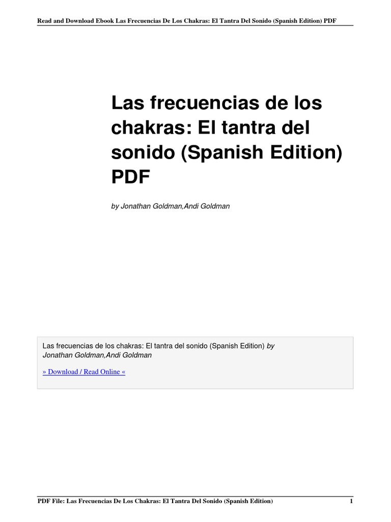 Frecuencias de los Chakras y Sanación | PDF | Religión y creencia