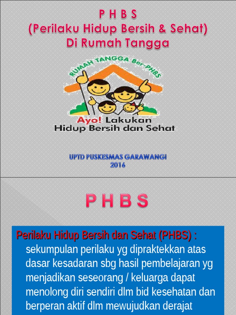 PHBS Rumah Tangga PHBS Rumah Tangga