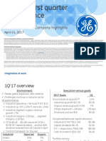 GE 2017 First Quarter Performance: Financial Results & Company Highlights
