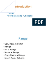Range - Formulas and Functions