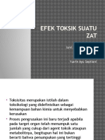 Efek Toksik Suatu Zat