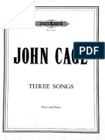 John Cage Three Songs PDF