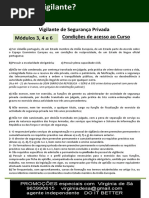 Curso de Vigilante Condição de Acesso