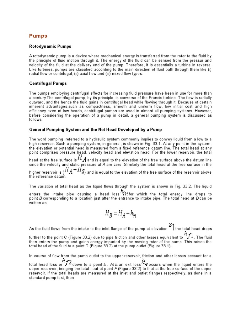 Pumps Nptel Iit Kanpur PDF Pump Turbine