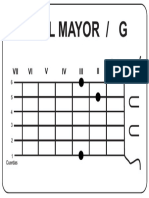 Acordes Mayores G Guitarra