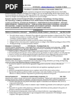 Director Manager Clinical Pharmacist in United States Resume Pantelis (Telly) Demestihas