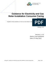 Guidance For Electricity and Gas Meter Installation Consumer Facing Issues