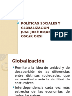 Políticas Sociales y Globalización