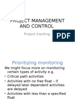 Project Management and Control