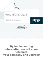 Why ISO 27001 Awareness Presentation en